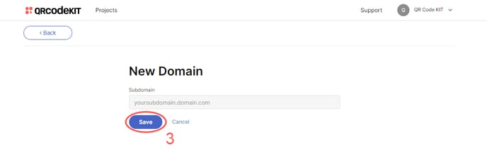 QRCK - Create domain 2