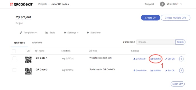 QRCK - View QR stats 1