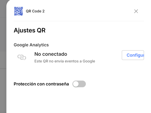 ES Dashboard - Settings QR 2