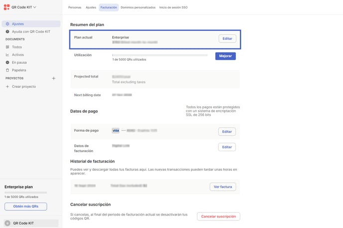 ES - Billing - Change billing cycle