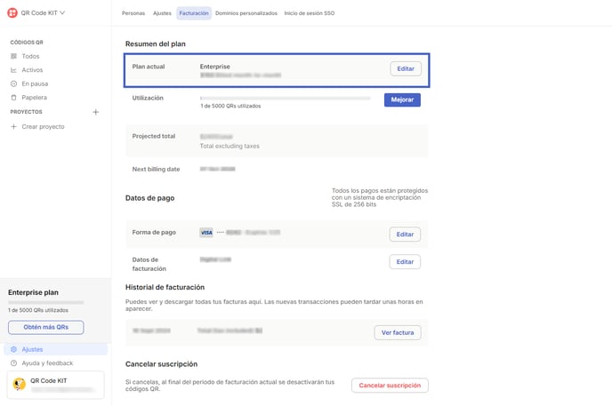 ES Billing - Change billing cycle N