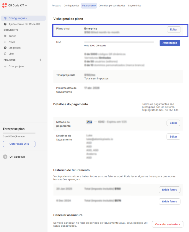 Change billing cycle PT