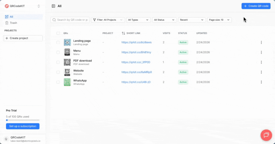 QR Create Digital Business Card