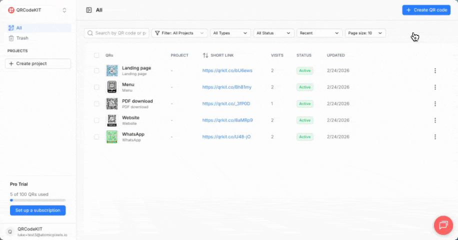 QR Create Social Media